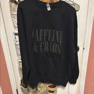 Black Caffeine & Chaos Men's Sweater